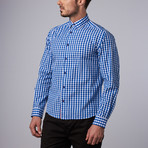 Waldo Gingham Shirt // Royal Blue (3XL)