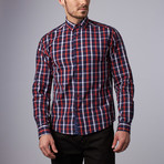 Vanderbilt Check Shirt // Navy + Red (XL)