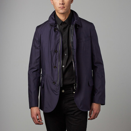 Vested Blazer Coat // Navy (XS)