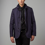 Vested Blazer Coat // Navy (2XL)