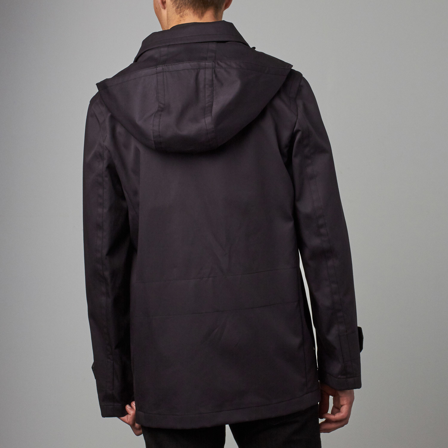 Toggle Long Hooded Duffle Coat // Navy (Euro: 46) - Brioni - Touch of ...