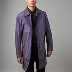 Water Repellent Long Coat // Slate (L)