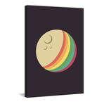 Color Striped Moon (16"W x 24"H x 1.5"D)