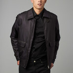 Water Repellant Short Jacket // Black + Gray (S)