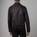 Water Repellant Short Jacket // Black + Gray (S)