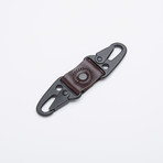 Dual Snap Key Fob (Dark Brown)