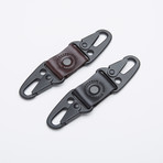 Dual Snap Key Fob (Dark Brown)