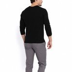 Utku V-Neck Sweater // Black (S)