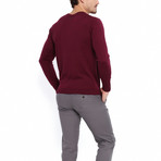 Utku V-Neck Sweater // Plum (S)