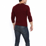 Hadi Round Neck Sweater // Bordeaux (L)