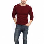 Hadi Round Neck Sweater // Bordeaux (L)