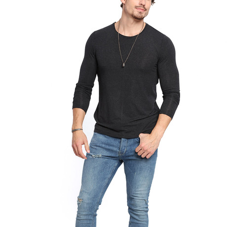 Versatile Round Neck Sweater // Anthracite (S)