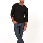 Brando Pocketed Sweater // Black (M)