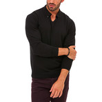 Coty Long Sleeve Polo // Black (S)