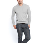 Coty Long Sleeve Polo // Light Grey Melange (S)