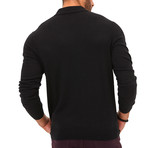 Coty Long Sleeve Polo // Black (L)