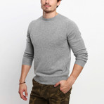 Adem Crew Neck Sweater // Medium Grey Melange (M)