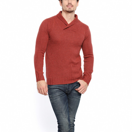 Deniz Shawl Neck Pullover // Ginger (S)