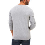 Coty V-Neck Sweater // Light Grey Melange (S)