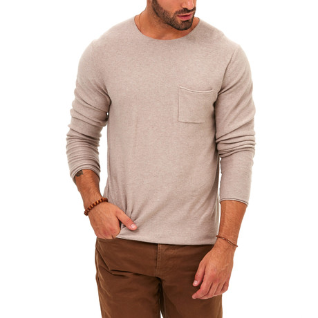 Brando Pocketed Sweater // Sand Beige (S)