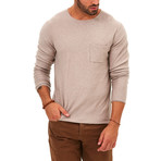 Brando Pocketed Sweater // Sand Beige (M)