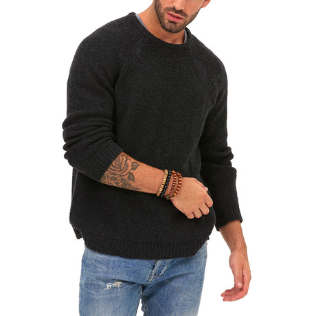 Neo Distressed Sweater // Anthracite (S)