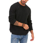 Neo Distressed Sweater // Anthracite (L)