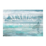 Malibu Surfing // White Wood (18"W x 12"H x 1.5"D)