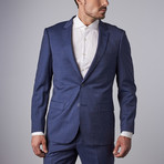 Bella Vita // Slim-Fit Suit // Medium Blue Pindot (US: 36S)