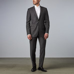 Bella Vita // Slim-Fit Suit // Charcoal Sharkskin (US: 36S)