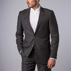 Bella Vita // Slim-Fit Suit // Charcoal Sharkskin (US: 36S)