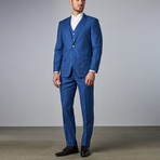 Bella Vita // 3 Piece Slim-Fit Suit // Laser Blue (US: 38R)