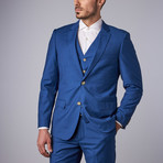 Bella Vita // 3 Piece Slim-Fit Suit // Laser Blue (US: 38R)