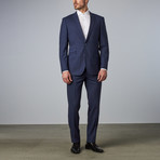 Bella Vita // Slim-Fit Suit // Blue Texture (US: 36S)