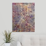 Houston Texas Street Map // Multi-Color (18"W x 24"H x 1.5"D)