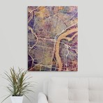 Philadelphia Pennsylvania Street Map // Multi-Color (18"W x 24"H x 1.5"D)