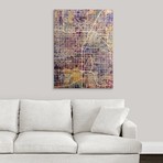 Las Vegas Street Map // Multi-Color (18"W x 24"H x 1.5"D)