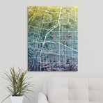 Albuquerque New Mexico Street Map // Gradient (18"W x 24"H x 1.5"D)