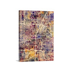 Las Vegas Street Map // Multi-Color (18"W x 24"H x 1.5"D)