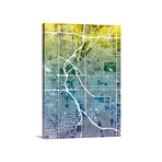 Denver Colorado Street Map // Gradient (18"W x 24"H x 1.5"D)