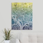 Washington DC Street Map // Gradient (18"W x 24"H x 1.5"D)