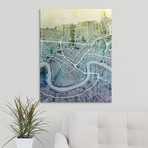 New Orleans Street Map // Gradient (18"W x 24"H x 1.5"D)