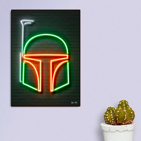 Boba Fett Helmet (Art Block: 16"W x 20"H x 2"D)