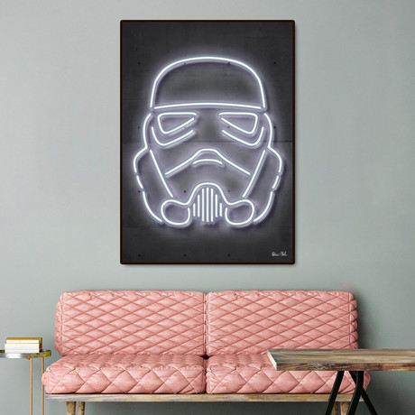 Stormtrooper Helmet (Art Block: 16"W x 20"H x 2"D)