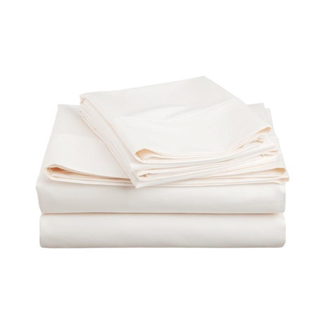 Bamboo Bedding Sheets Set // Ivory (Queen)