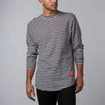 Huckster Long-Sleeve // Black + White (M)