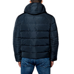 Alaska Hooded Down Puffer Coat // Dark Navy (M)