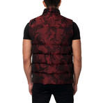 Aspen Down Puffer Vest // Red Camo (XL)