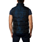 Aspen Down Puffer Vest // Navy Camo (XL)