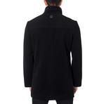 Milan Cashmere Blend Overcoat // Black (2XL)
